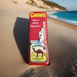 TERMÓMETRO "CAMELLO" de colección tiene un letrero de cigarrillo real sin porcelana - Imagen 1 de 12