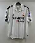 Real Madrid CL Centenary Home Football Shirt 2002/03 Adults Large Adidas G210