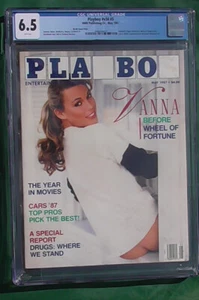 Playboy Magazine May 1987 Cover Girl Vanna White CGC 6.5 Grade - Picture 1 of 2