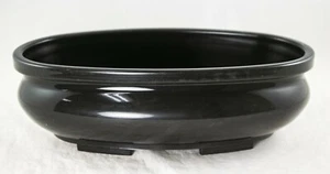 Oval Plastic Heavy Duty Bonsai, Succulent Pot 9"x 5"x 2.75" - Black w/ Mesh - Picture 1 of 5