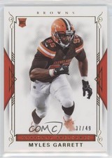 2017 Panini National Treasures Gold /49 Myles Garrett #92 Rookie RC