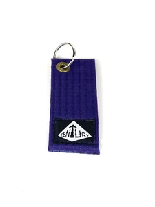 Century Martial Arts Rank Belt Keychain Purple  - Picture 1 of 4