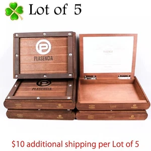 Lote de 5 Plasencia Cortez Reserva Original Caja de Puros Madera Vacía 9.75" x 7" x 1.5 - Imagen 1 de 11