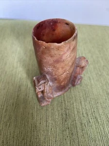 China 3 Monkeys Hand Carved Stone Shot Glass - Picture 1 of 8