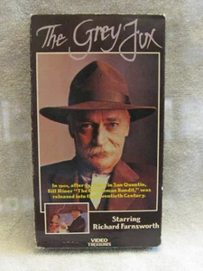 THE GREY FOX VHS MEDIA VIDEO RICHARD FARNSWORTH AS BILL MINER GENTLEMAN BANDIT - Picture 1 of 2