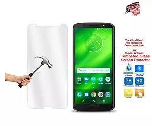 Für Motorola Moto G6 Plus gehärtetes Premium Glas LCD Displayschutzfolie klar UK - Bild 1 von 2