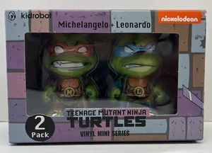 TMNT Teenage Mutant Ninja Turtles MICHELANGELO & LEONARDO 2er Pack KidRobot Figur - Bild 1 von 6