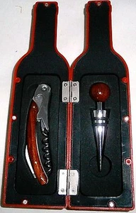 Juego de tres piezas sacacorchos camareros tapón de botella, sacacorchos, estuche de regalo - Imagen 1 de 3