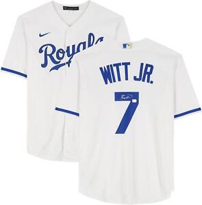 Bobby Witt Jr. Kansas City Royals Autographed White Nike Replica Jersey