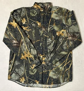 Vintage WFS Element Gear Burly Camo Long Sleeve Button Shirt Men’s 2XL Hunting - Picture 1 of 8