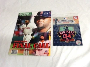  October 2016 Yawkey Way Report Red Sox Program David Ortiz Patch Lot Big Papi - Picture 1 of 1