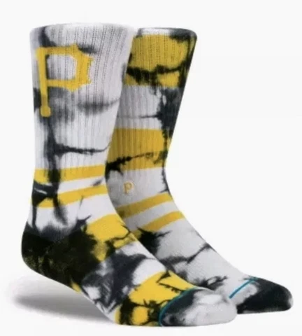STANCE MLB Pittsburgh Pirates Summer League Crew Socks NEW Mens Sz M Fits 6-8.5 Cover