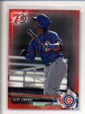 ELOY JIMENEZ 2017 BOWMAN #BP50 ROOKIE 70TH ANNIVERSARY RED RC AK9082