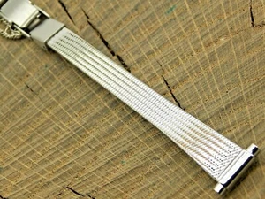 Gilden NOS Vintage Micron Plated Watch Band Butterfly Clasp 10mm-13mm Unused - Picture 1 of 7