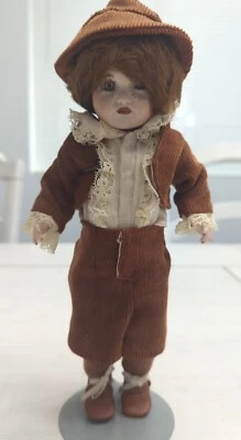 9" Simon & Halbig K&R 119 Reproduction Doll  Red Hair W/ Freckles  - Image 1 of 4
