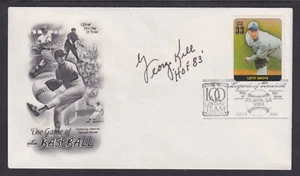 George Kell, Baseball Hall of Fame, autograph on Legends of Baseball FDC - Picture 1 of 2