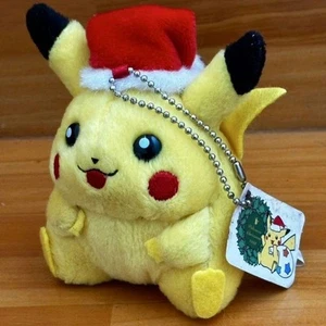 Hecho en China De Colección Pokemon Pikachu Santa Mascota Juguete de Peluche Navidad Raro JPN - Imagen 1 de 8