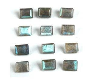 Piedra lunar natural octágono corte labradorita AAA piedra preciosa suelta para hacer joyas - Imagen 1 de 20