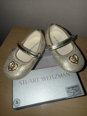 💗NUEVA Placa de identificación para bebé Mary Jane de Estados Unidos 4 12 meses champán dorado niña Foto 1 de 4