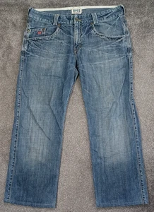 Tommy Hilfiger Mens Ross Jeans W38 L28 Ross Blue Dusk Denim Y2K - Picture 1 of 15
