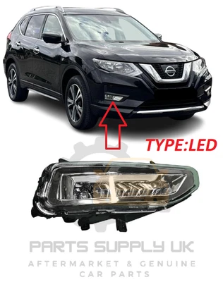 NEW FOR NISSAN X-TRAIL 2017-2019 FRONT FOG LIGHT LAMP LED RIGHT O/S 261508995A - Image 1 of 4