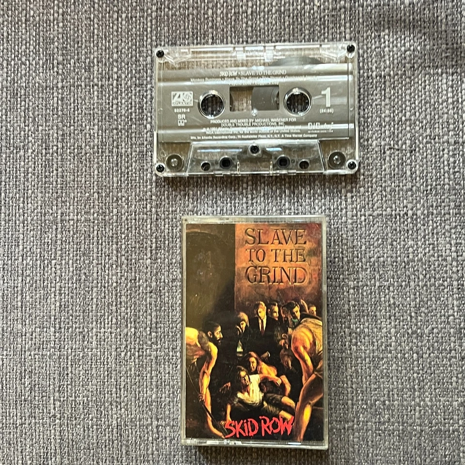 Skid Row Slave to the Grind Cassette Tape 1986 Atlantic Tested Works! - Image 1 of 1