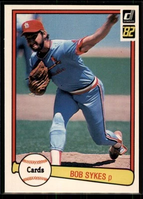 1982 Donruss Bob Sykes #640 St. Louis Cardinals - Image 1 of 2
