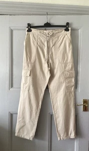 Size 12 cotton Cargo Trousers.Excellent Condition Multi Pocket.26” Leg - Picture 1 of 6