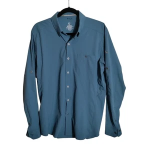 Kuhl Mens Blue Button Front Long Sleeve Shirt Size Medium  - Bild 1 von 9