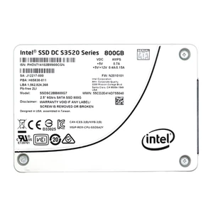 Intel (SSDSC2BB800G7) - 800GB DC S3520 (SFF 2.5in) SATA-III 6G SSD - Bild 1 von 1