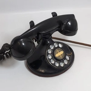 Western Electric Rotary Desk Telephone Antique D1 & F1 Handset - Bild 1 von 9