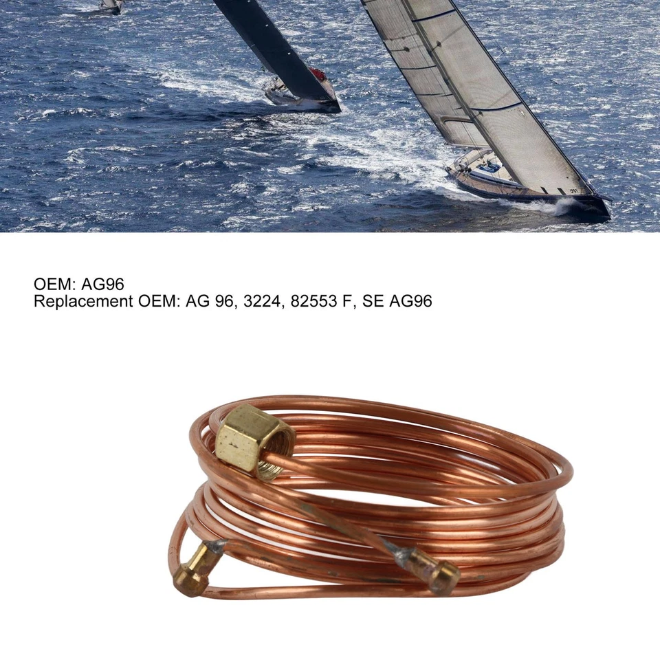 Mechanical Oil Pressure Gauge Tubing Kit 72in Copper Tubing Installation SU - Image 1 of 4