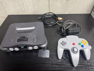 Nintendo 64 Black Console w/ Controller & Chords *Read Description - Image 1 of 4