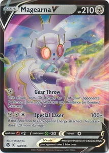 Holo Magearna V 128/195 Ultra Rare SWSH12: Silver Tempest - Picture 1 of 1