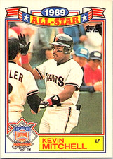 1990 Topps Baseball All-Star #6 Kevin Mitchell