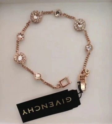 Nuevo Auténtico Brazalete Givenchy Oro Rosa - Tono Pavé Foto 1 de 4