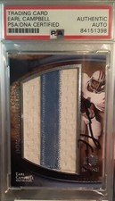 2009 Upper Deck Icons Immortal Lettermen /100 Earl Campbell PSA/DNA