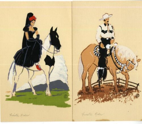US Cards Original Painted Serigraph Horse