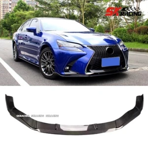 Labio de parachoques delantero de fibra de carbono para LEXUS GS F GS200T GS300 GS350 GS450H 2016-20 - Imagen 1 de 13