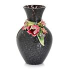 Jay Srongwater 9.25" 'Lilia' Tulip Vase In Night Bloom, Factory New