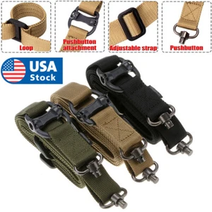 Retro Adjust Tactical Quick Detach QD 1 or 2Point Multi Mission 1.2" Rifle Sling - Picture 1 of 16