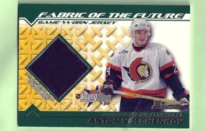 ANTON VOLCHENKOV 02-03 BOWMAN FABRIC OF THE FUTURE JERSEY OTTAWA SENATORS - Picture 1 of 1