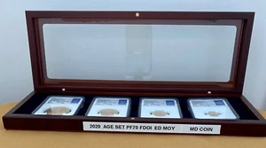 2020-W American Gold Eagle Proof 4-Coin Year Set NGC PF70 FDOI Ed Moy Signed - Picture 1 of 7