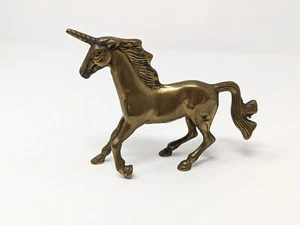 Vintage Brass Unicorn Figurine Statue - Picture 1 of 21