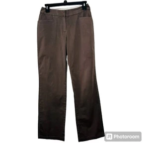 Chicos Pants Womens O Reg /US 4 Chino Straight Leg Cotton Stretch Twill Pockets - Picture 1 of 7