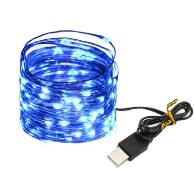 5V USB LED String Lights Fairy 20M 10M 5M Silver Wire Waterproof Garland Home - Image 1 of 4