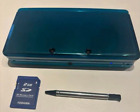 Nintendo 3DS Aqua Blue Game Handheld Console Only w/SD card Stylus Used Japan