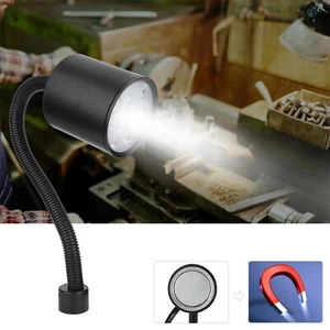 12W LED Lathe Lamp Magnetic Base Flexible Working Light For CNC Milling Machine - Picture 1 of 18