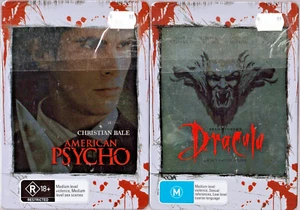 American Psycho + Bram Strokers Dracula ~ New/Sealed ~ Steel Book R4 ~ Free Post - Picture 1 of 4