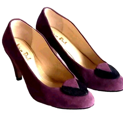 VAN DAL Hapton Plum Suede Court Shoes, 4.5EE, Vgc - Image 1 of 4
